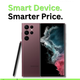 Refurby refurbished Samsung smartphone promotion featuring premium Samsung Galaxy device with smart device smarter price messaging.