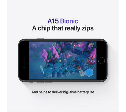 APPLE IPHONE SE 3 2022 Black 64GB GRADE A image 4